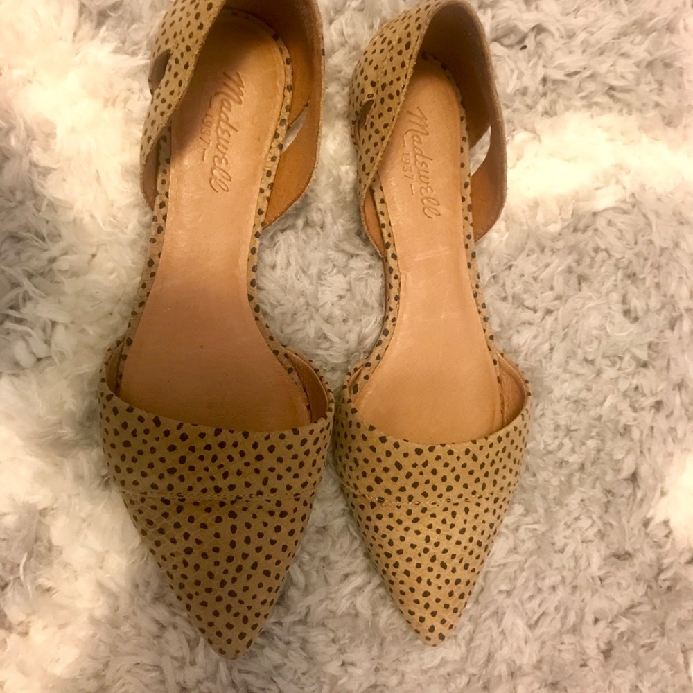 Women's 8.5 Madewell D'Orsay Suede Flats